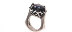 ANILLO HEARTS & ARROWS AZUL