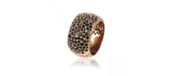 ANILLO SUNFIELD PAVE NEGRO