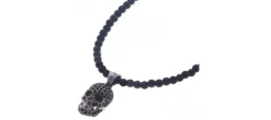 COLGANTE RAIVE NEW SKULL CADENA LISA