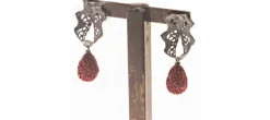 PENDIENTES BARROCO ROJO