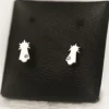 PENDIENTES BEBE VIRGEN CON DIAMANTE BLANCO