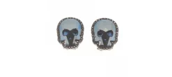 PENDIENTES CALAVERA AZUL XL