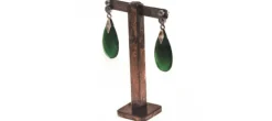 PENDIENTES CALCEDONIA VERDE