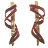 PENDIENTES CAMINOS BRONCE ROJO FILI PLAZA