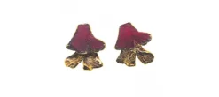 PENDIENTES FILI PLAZA PETALOS ROJO
