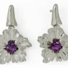 PENDIENTES FLOR AMATISTA