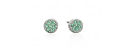PENDIENTES JOUR VERDE PLATA