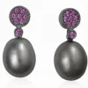 PENDIENTES LIA CON PERLA GRIS