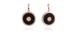 PENDIENTES MOON NEGRO