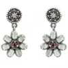 PENDIENTES RAIVE BOTON FLOR GRANATE