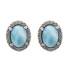 PENDIENTES RAIVE BOTON LARIMAR & ZC CAVA