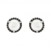 PENDIENTES RAIVE BOTON OJO BLANCO