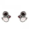 PENDIENTES RAIVE BOTON OJO DE GATO ROSA