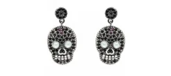 PENDIENTES RAIVE CALAVERA COLGADA L BLACK