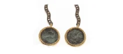 PENDIENTES ROME DIAMONS BROWN