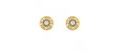 PENDIENTES SUNFIELD CALCEDONIA GOLD