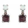 PENDIENTES SUNFIELD CLAW GARNET