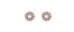 PENDIENTES SUNFIELD FLOR CUARZO ROSA