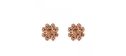 PENDIENTES SUNFIELD FLOR ROSA CO&Ntilde;AC