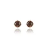 PENDIENTES SUNFIELD SQUARE MARRON
