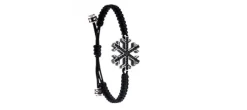 PULSERA COPO DE NIEVE NEGRO