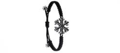 PULSERA COPO DE NIEVE NEGRO