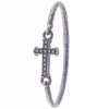 PULSERA CROSS RIGIDA NEGRA
