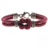 PULSERA KNOT GRANATE