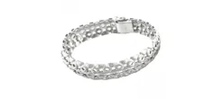 PULSERA MYADN CALADA PLATA