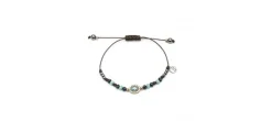 PULSERA RAIVE MACRAME AGUAMARINA