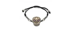 PULSERA RAIVE MACRAME CALAVERA XL