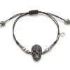 PULSERA RAIVE NEW SKULL NEGRA