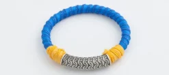 PULSERA RAIVE SEDA AZUL/AMARILLA