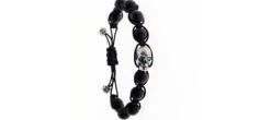 PULSERA SKULL ESMERALDA BALLS