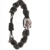 PULSERA SKULL RUBI BALLS