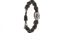 PULSERA SKULL RUBI BALLS