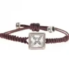 PULSERA SQUARE MARRON
