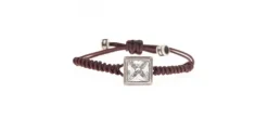 PULSERA SQUARE MARRON
