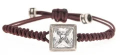 PULSERA SQUARE MARRON