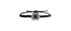 PULSERA SQUARE NEGRA