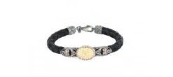 PULSERA SUNFIELD CUERO HUESO
