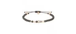 PULSERA SUNFIELD HEMATITES MARRON CUARZO