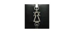 PULSERA VIRGEN CHAPAS CON DIAMANTE CO&Ntilde;AC