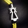 PULSERA VIRGEN NYLON AMARILLO