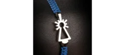 PULSERA VIRGEN NYLON AZUL KLEIN