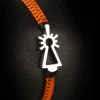 PULSERA VIRGEN NYLON NARANJA