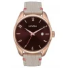 RELOJ NIXON BULLET LEATHER ROSE GOLD