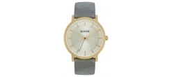 RELOJ NIXON PORTE LATHER ALL LIGHT GOLD/GREY